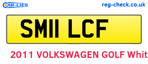SM11LCF are the vehicle registration plates.
