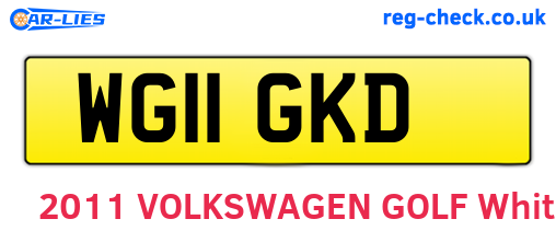 WG11GKD are the vehicle registration plates.