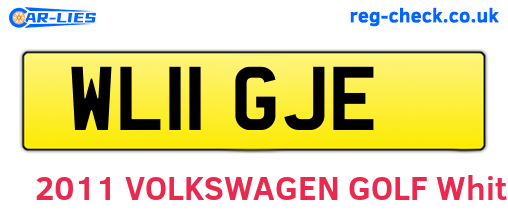 WL11GJE are the vehicle registration plates.
