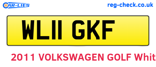 WL11GKF are the vehicle registration plates.