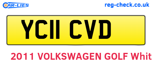 YC11CVD are the vehicle registration plates.