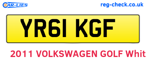 YR61KGF are the vehicle registration plates.