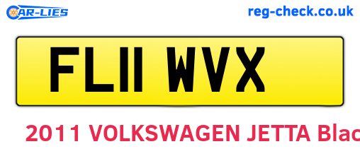 FL11WVX are the vehicle registration plates.