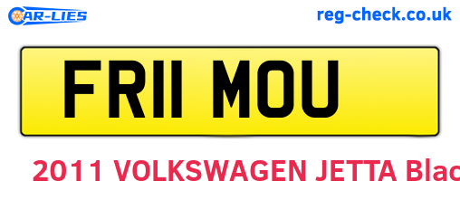 FR11MOU are the vehicle registration plates.
