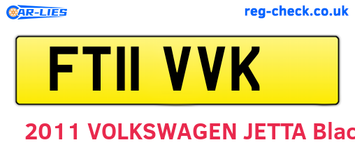 FT11VVK are the vehicle registration plates.