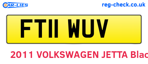 FT11WUV are the vehicle registration plates.