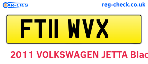 FT11WVX are the vehicle registration plates.