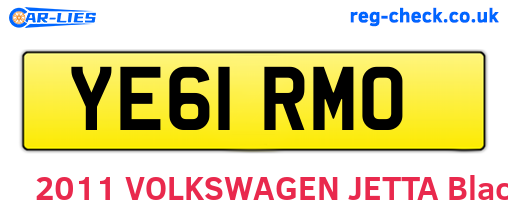 YE61RMO are the vehicle registration plates.