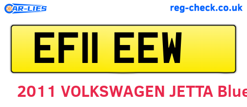 EF11EEW are the vehicle registration plates.