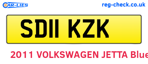 SD11KZK are the vehicle registration plates.