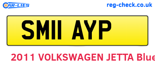 SM11AYP are the vehicle registration plates.
