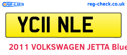YC11NLE are the vehicle registration plates.
