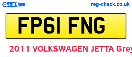 FP61FNG are the vehicle registration plates.
