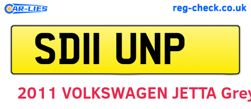SD11UNP are the vehicle registration plates.