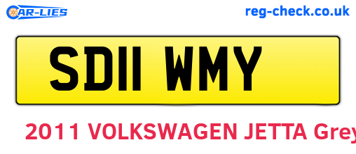 SD11WMY are the vehicle registration plates.