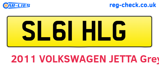 SL61HLG are the vehicle registration plates.