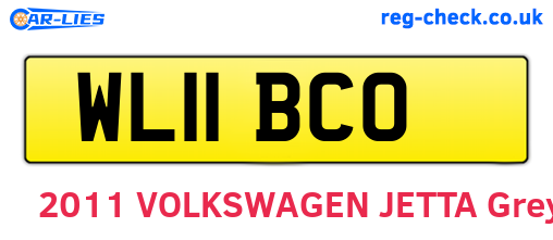 WL11BCO are the vehicle registration plates.