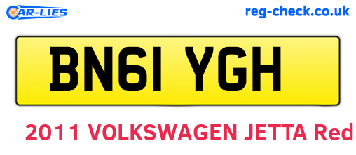 BN61YGH are the vehicle registration plates.