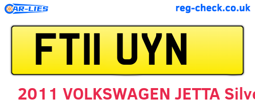 FT11UYN are the vehicle registration plates.