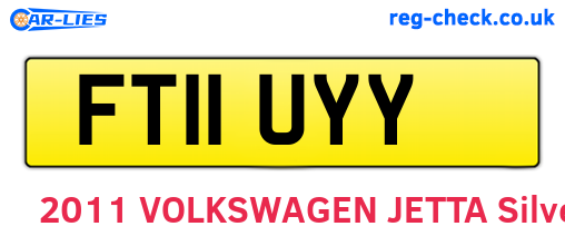 FT11UYY are the vehicle registration plates.