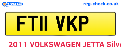FT11VKP are the vehicle registration plates.