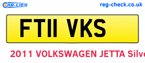 FT11VKS are the vehicle registration plates.