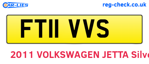 FT11VVS are the vehicle registration plates.
