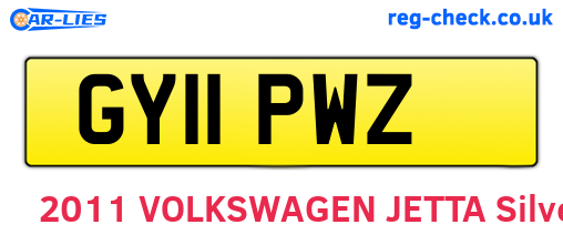 GY11PWZ are the vehicle registration plates.