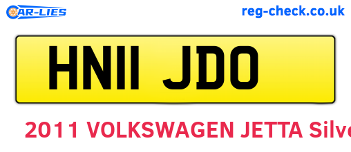 HN11JDO are the vehicle registration plates.