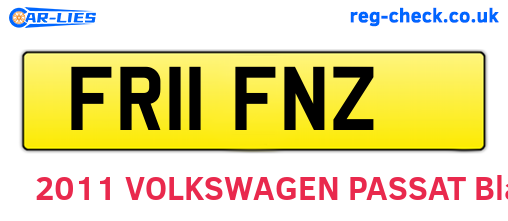 FR11FNZ are the vehicle registration plates.