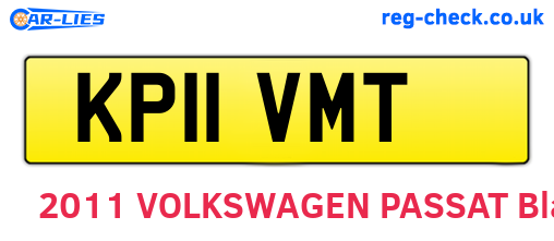 KP11VMT are the vehicle registration plates.