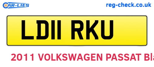 LD11RKU are the vehicle registration plates.