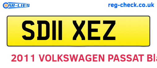 SD11XEZ are the vehicle registration plates.