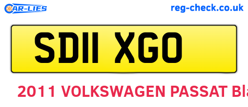SD11XGO are the vehicle registration plates.