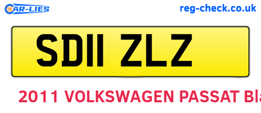 SD11ZLZ are the vehicle registration plates.