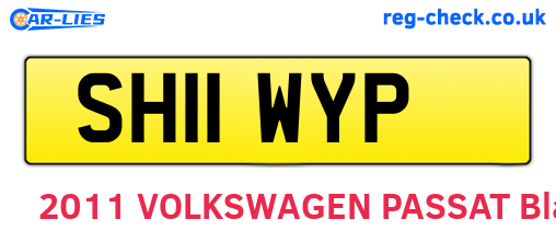 SH11WYP are the vehicle registration plates.