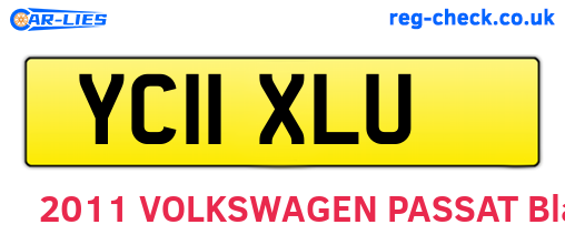 YC11XLU are the vehicle registration plates.