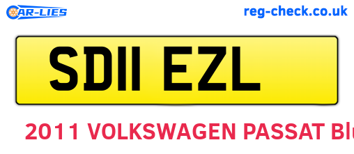 SD11EZL are the vehicle registration plates.