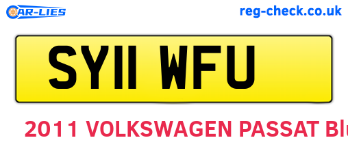 SY11WFU are the vehicle registration plates.