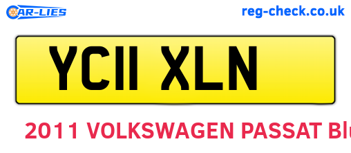 YC11XLN are the vehicle registration plates.