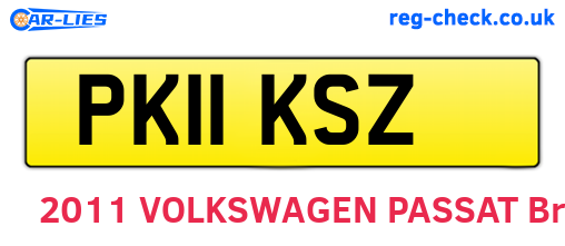 PK11KSZ are the vehicle registration plates.