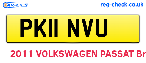 PK11NVU are the vehicle registration plates.