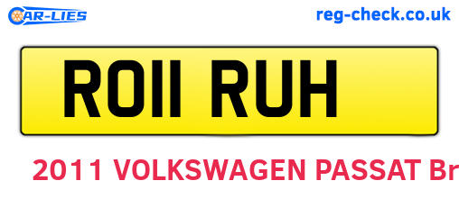 RO11RUH are the vehicle registration plates.