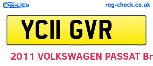 YC11GVR are the vehicle registration plates.
