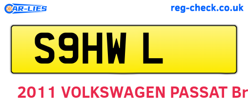S9HWL are the vehicle registration plates.