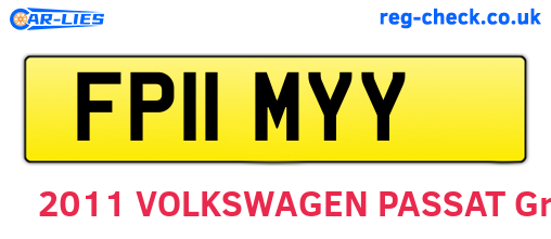 FP11MYY are the vehicle registration plates.