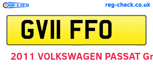 GV11FFO are the vehicle registration plates.
