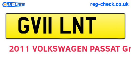 GV11LNT are the vehicle registration plates.