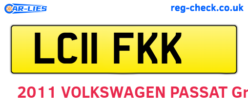 LC11FKK are the vehicle registration plates.