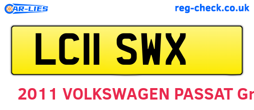 LC11SWX are the vehicle registration plates.